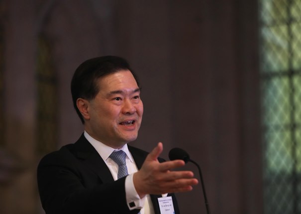 Dr Lee George Lam, Chairman of Cyberport, encouraged the guests to “Think FinTech, Think Cyberport
