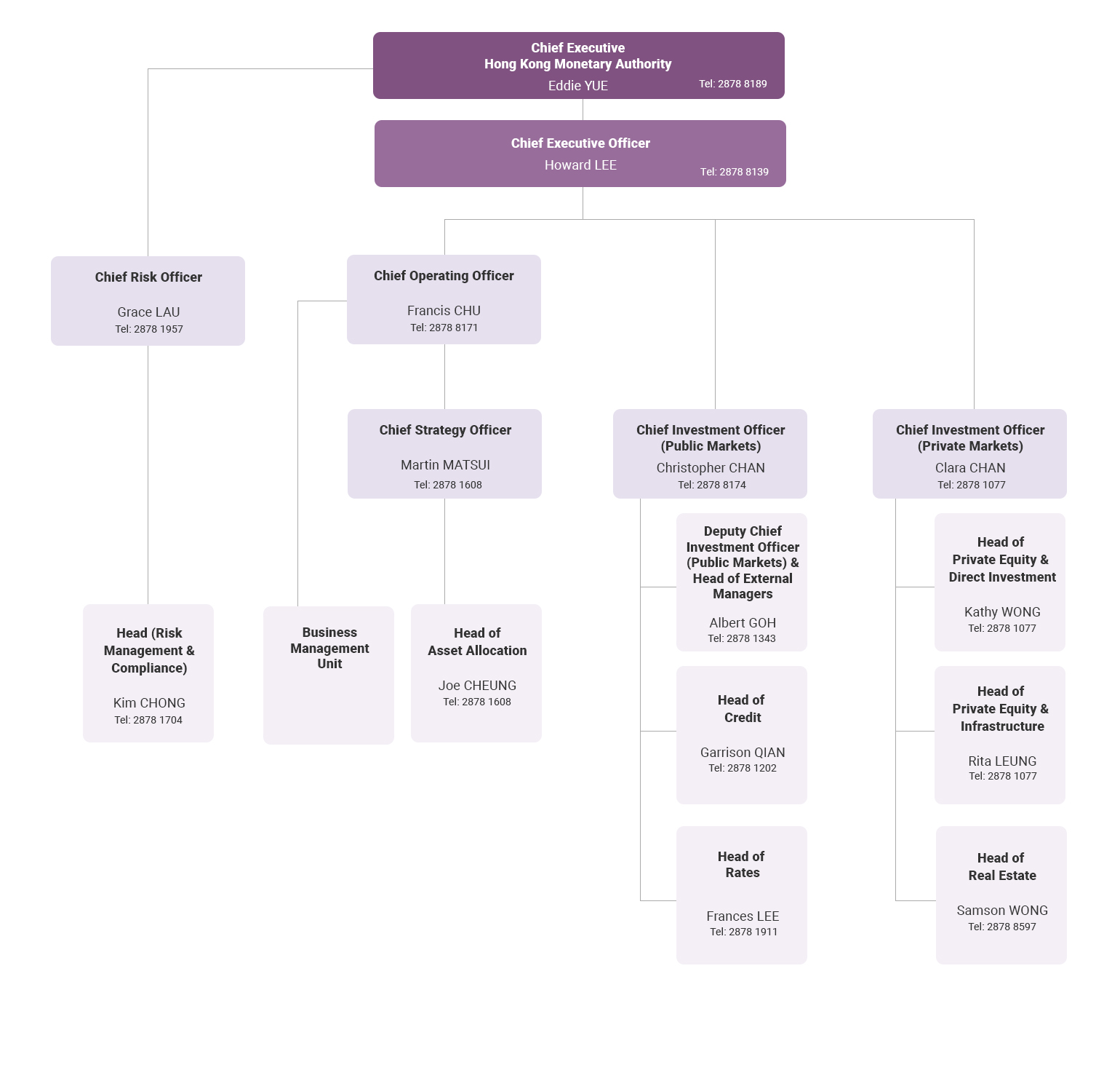 Hong Kong Government Structure Chart