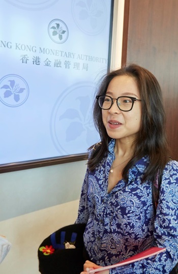(Photo 4) Financial engineering student, Ms Zhou, says that she looks forward to gaining hands-on experience through FCAS, paving the way for pursuing a doctoral degree in the future.