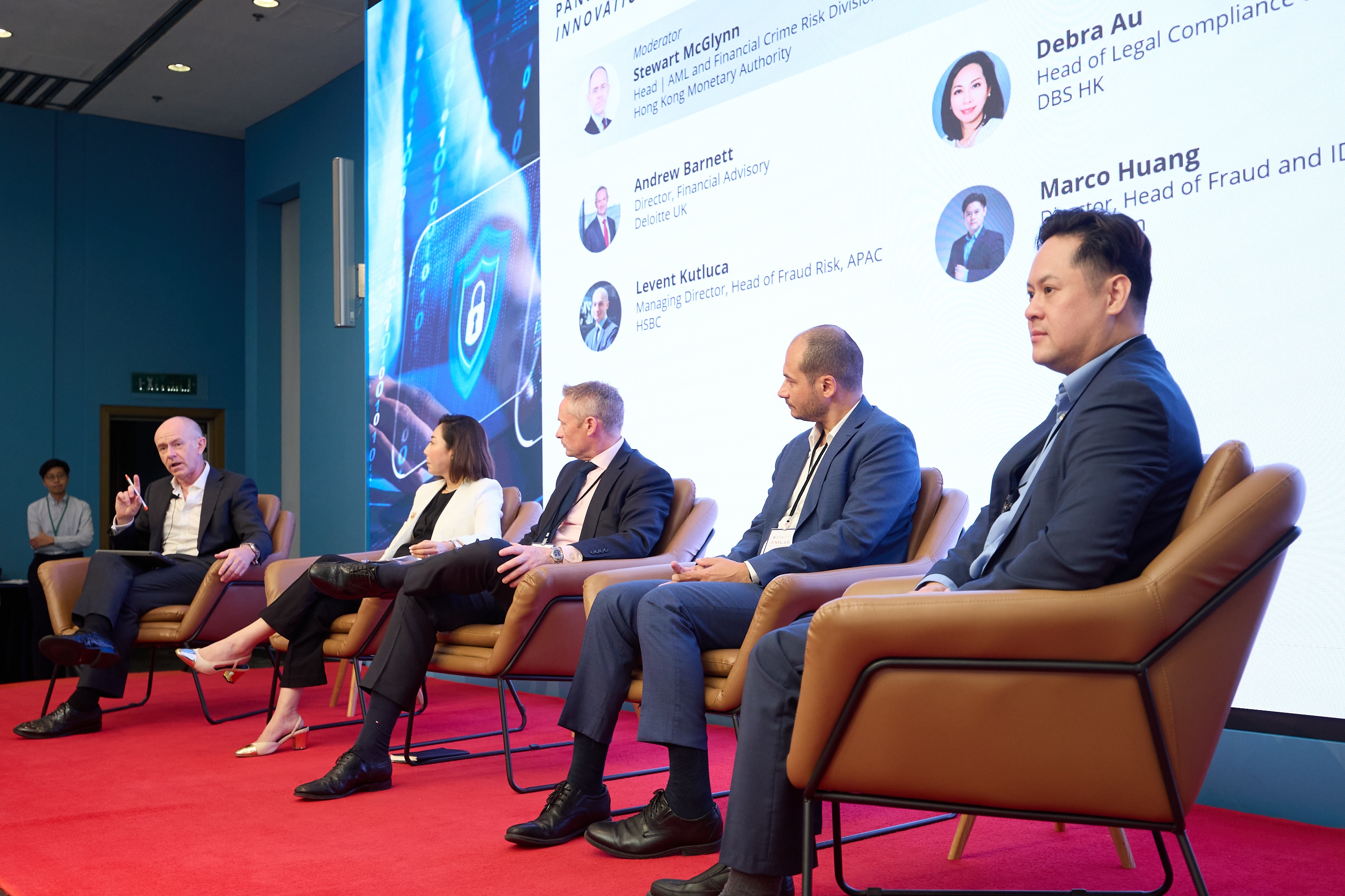 Senior representatives from the Hong Kong Monetary Authority, banks and technology firms share insights in a panel discussion on using Regtech solutions to detect and disrupt fraud.