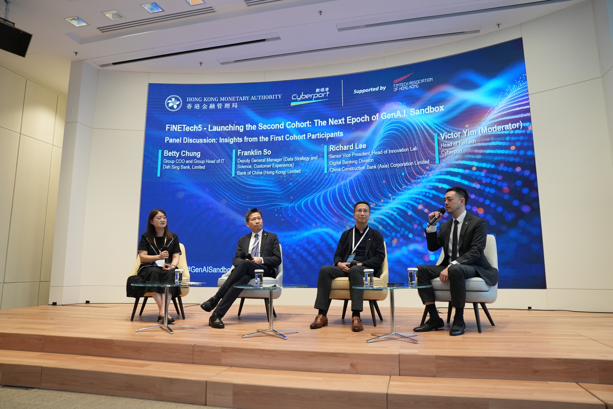 First cohort participants of the GenA.I. sandbox share experience and practical insights during a panel discussion.
